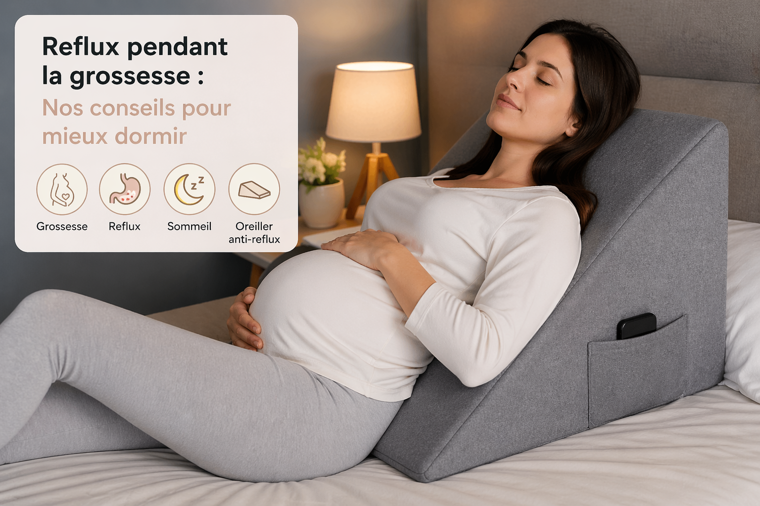 Reflux pendant la grossesse : comment soulager les brûlures d’estomac et mieux dormir ?