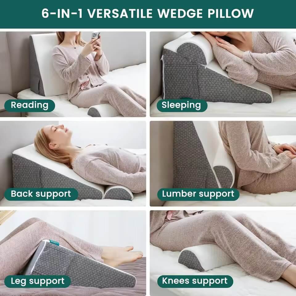 Coussin triangulaire Oeko-Tex - détail certification-plusieurs utilisations 