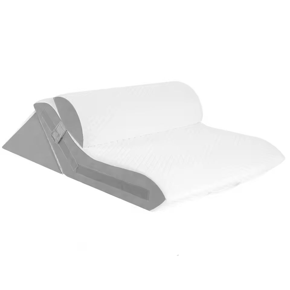 Coussin triangulaire ergonomique - vue de profil incliné