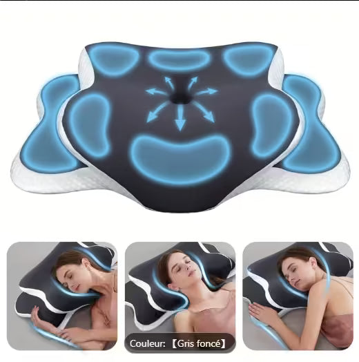 Oreiller cervical Papillon - soutien nuque et colonne vertébrale