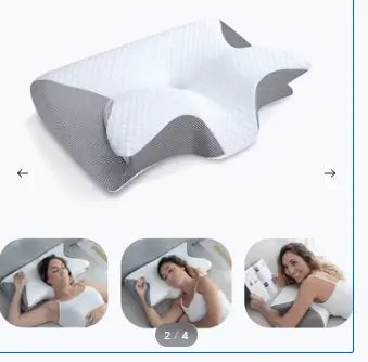 Oreiller cervical Oeko-Tex - housse respirante amovible